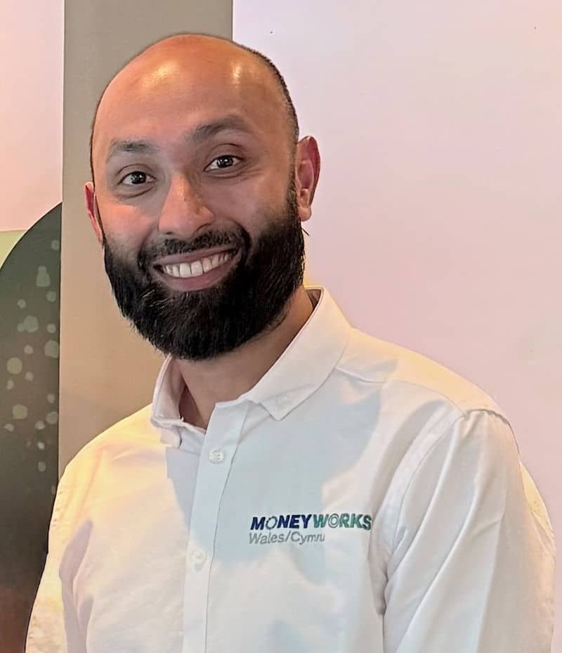Moneyworks Wales development officer Rizwan Shams.